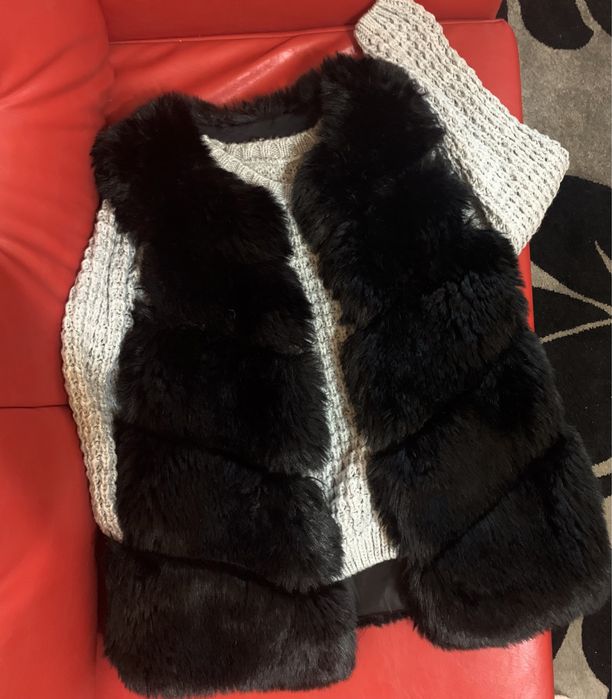 Vand vesta de blana artificiala