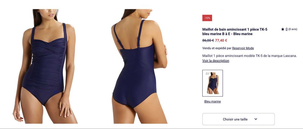 Дамски бански 2ХЛ-3ХЛ