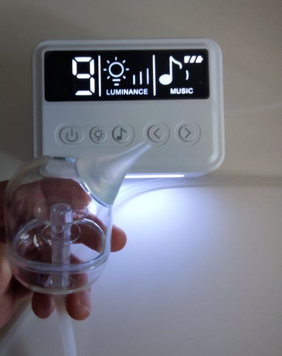 Aspirator nazal silentios, rezervor mare, 9 trepte, melodii calme