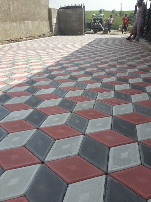 Dale din beton - Pavaje si Pavele model ROMB 3D - II