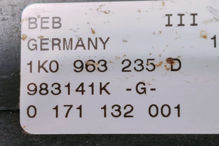 Radiator Incalzire  Rezistenta electrica 1K0963235D Volkswagen VW Gol