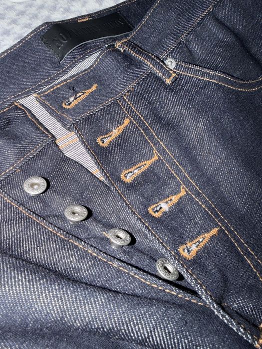 Дънки raw denim size M