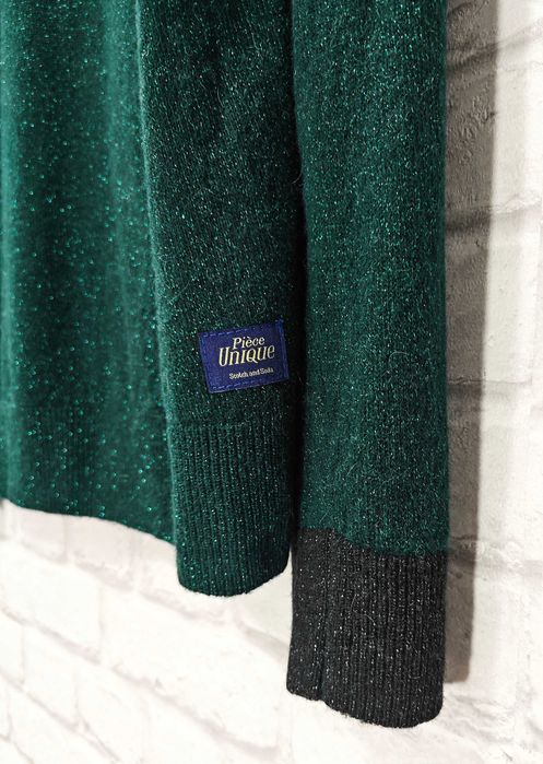 Scotch & Soda Mohair Piece Unique Оригинален мъжки пуловер размер L