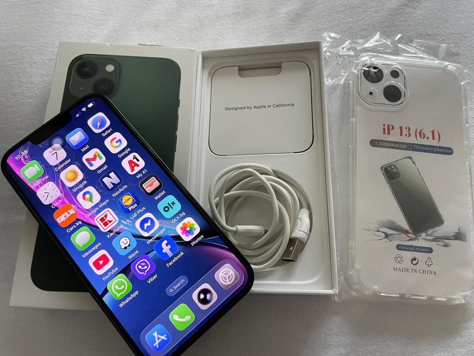 Iphone 13 Green 128GB  Отлично състояние