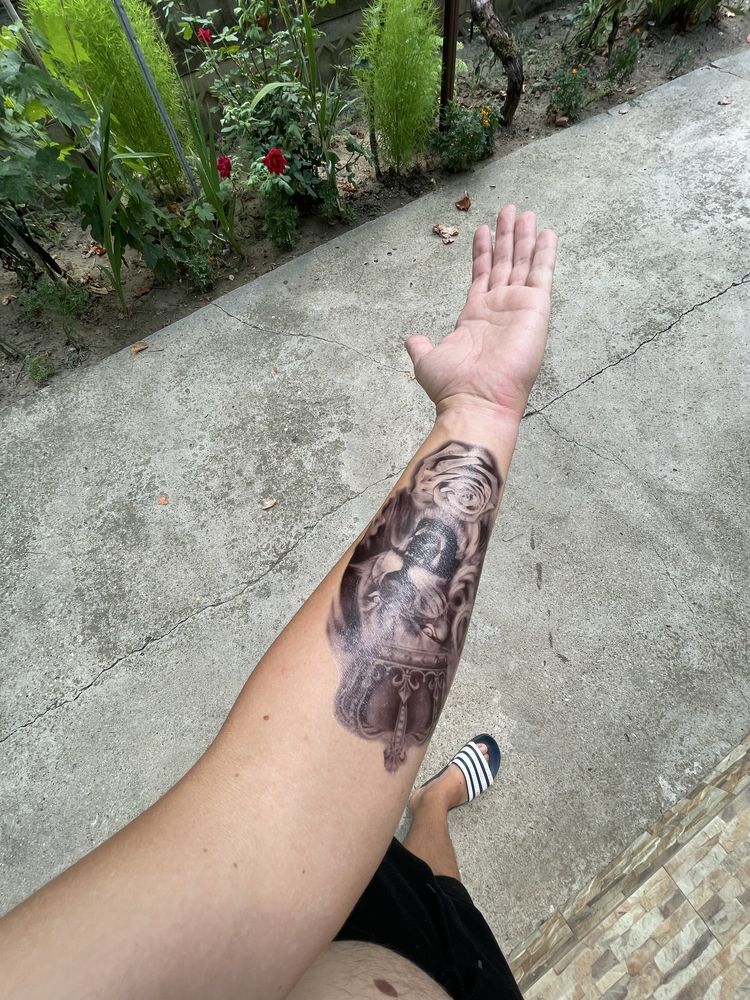 Tatuaje temporare realistice – lei, lupi, cranii – festival distractie