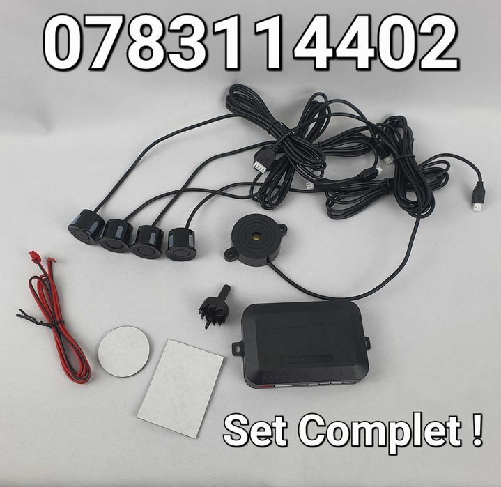 Senzori de parcare cu avertizare sonora-Buzzer- SET COMPLET - - MONTEZ