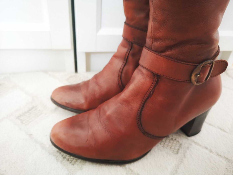 Елегантни дамски ботуши от естествена кожа 38-ми номер