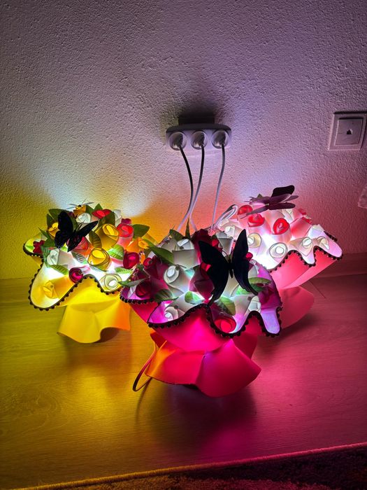 Цветы светильник из изалона Подарка Светы