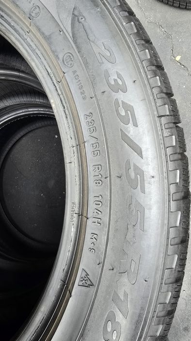 4 anvelope iarnă Pirelli 235/55/18 - dot 2022