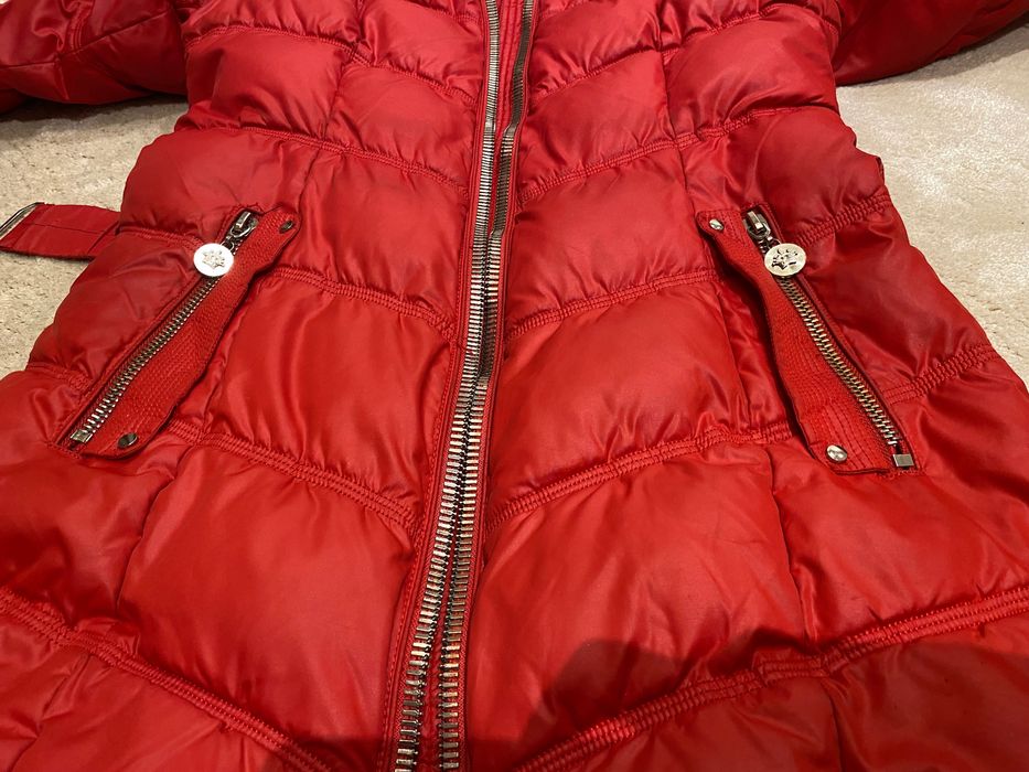 Зимно яке с яка от естествен косъм