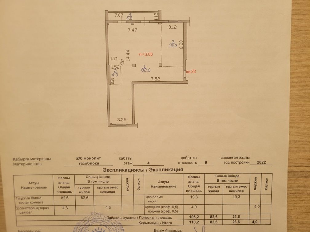 Продается 3-х комнатная квартира по ул. Кокжал Барака 19/1