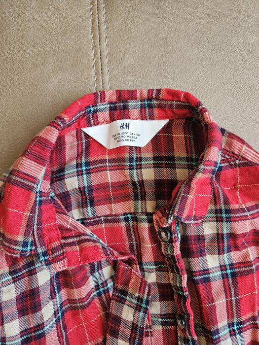 Детска коледна риза -рокля , размер 4-5г от HM