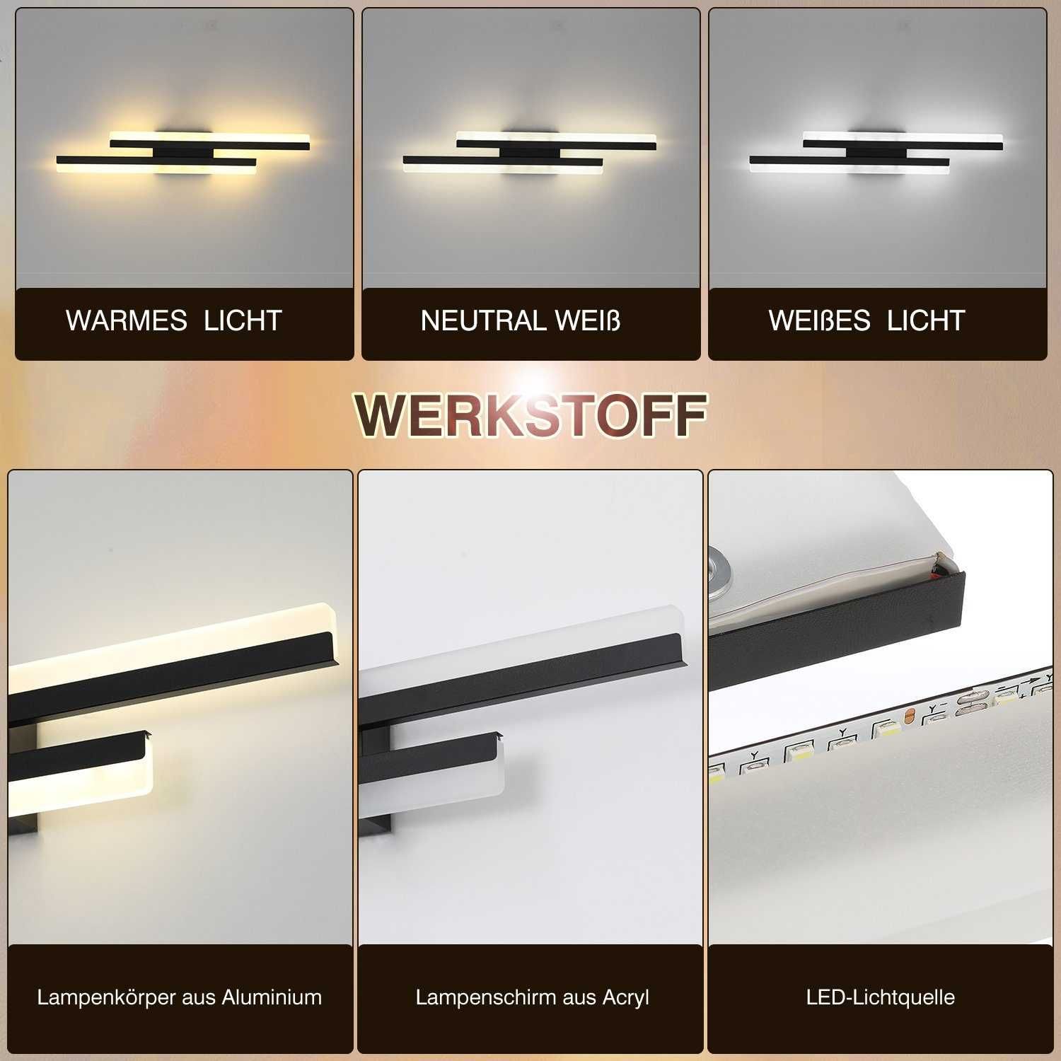 Aplica LED de perete 16W, lampă de perete LED pentru interior