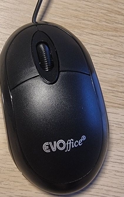 Mouse EVOffice negru cu fir