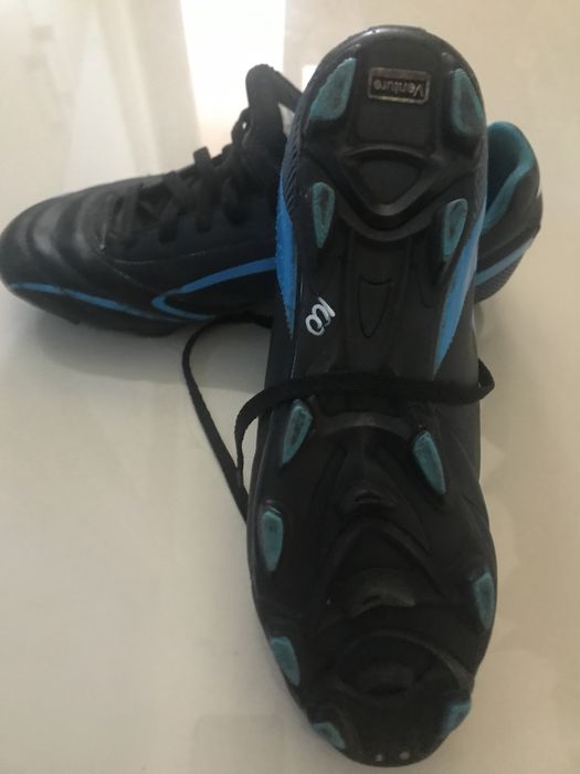 Ghete de fotbal venture negru-albastru 43-44