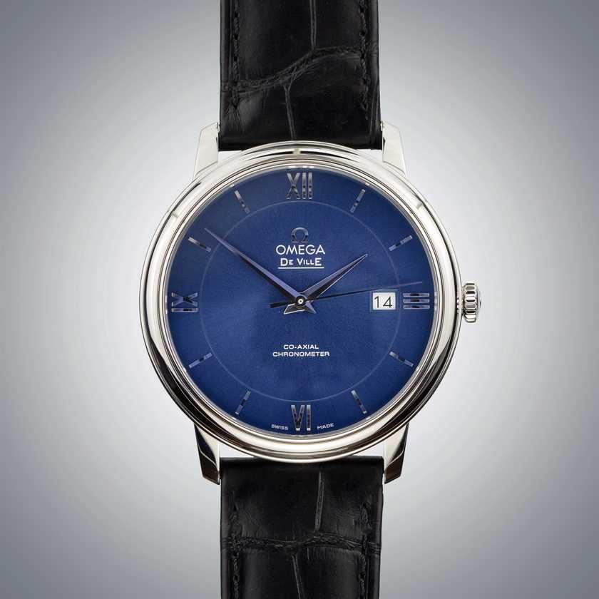 Omega De Ville Prestige Co-Axial Chronometer 39.5mm Blue dial