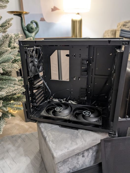 Carcasa PC Lian Li O11 Air Mini (Black) + 2x Ventilatoare Arctic 140mm