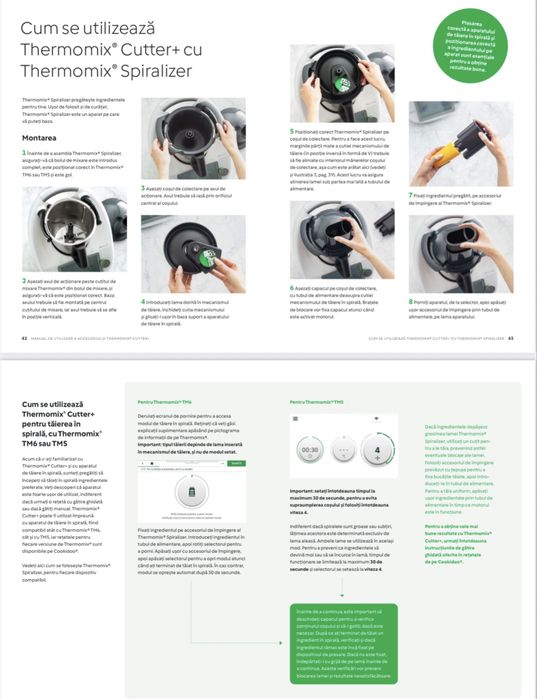 Vand Cutter Thermomix (razatoare)+Spiralizer