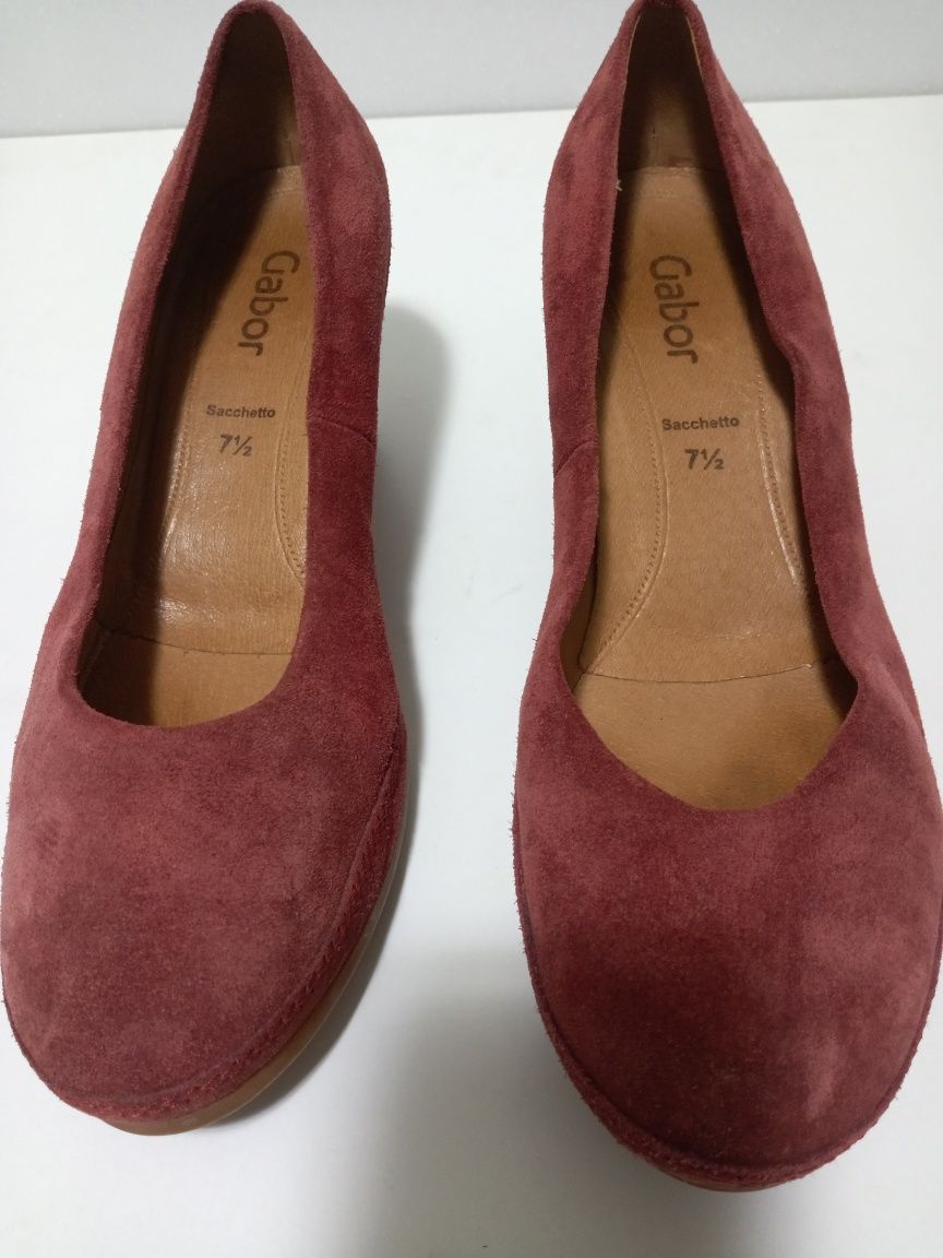 Pantofi piele, Gabor, nr 41 (UK 7 1/2)