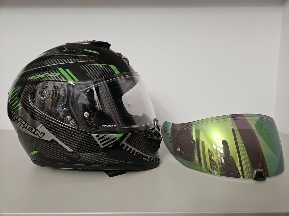 Scorpion Exo 1400 EVO Air Viziera cu pinlock/Viziera verde cu pinlock
