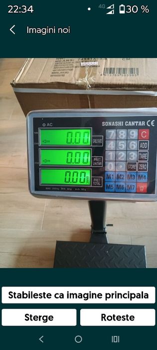 Cantar 350 kg ,digital,calculare preț ,memorie ,rabatabil