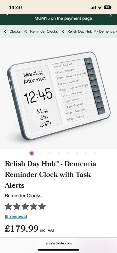 Ceas Digital day hub task alerts