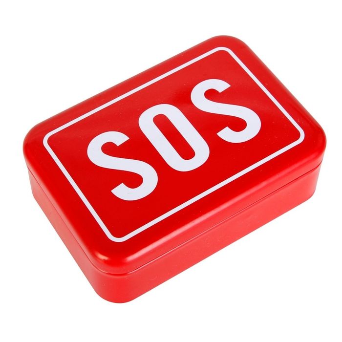 Мини комплект за оцеляване "SOS" в метална кутия