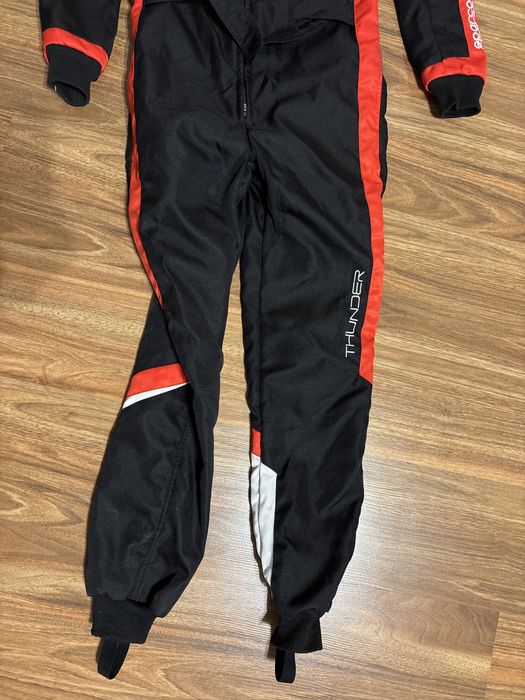 Combinezon SPARCO ROOKIE pt copil, negru rosu