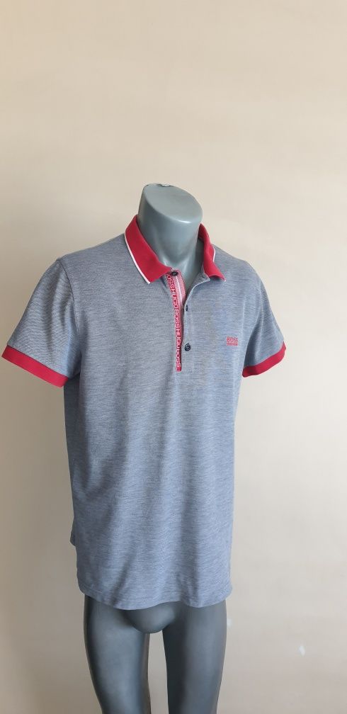 Hugo Boss Pique Pima Cotton Slim Fit Mens / L - XL ОРИГИНАЛНА Тениска!