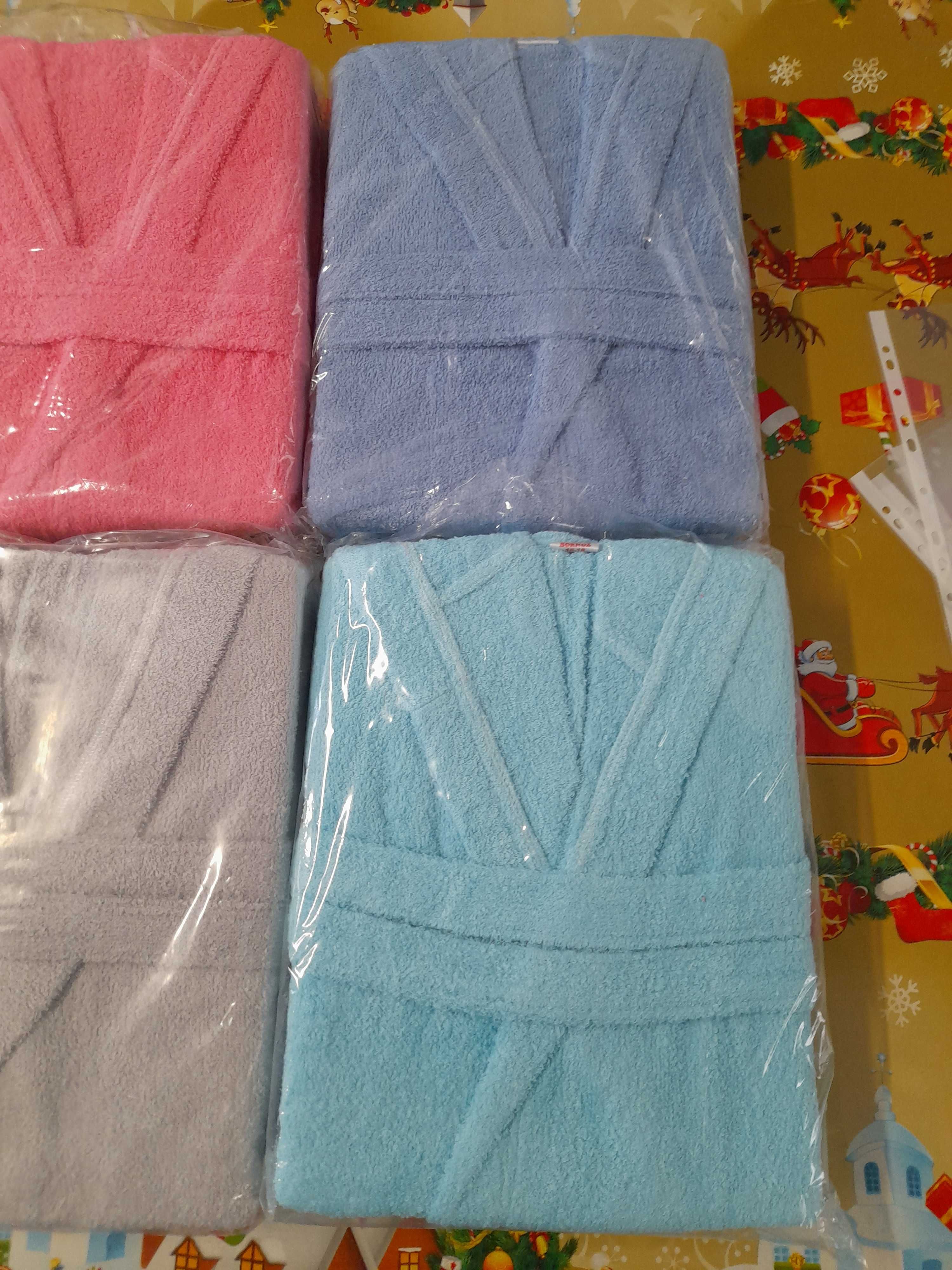 Детски юношески хавлиени памучни халати за баня със качулка.