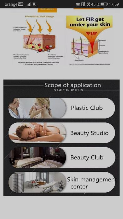 Tunel Sauna cu Infrarosu. Detoxifiere Organism.