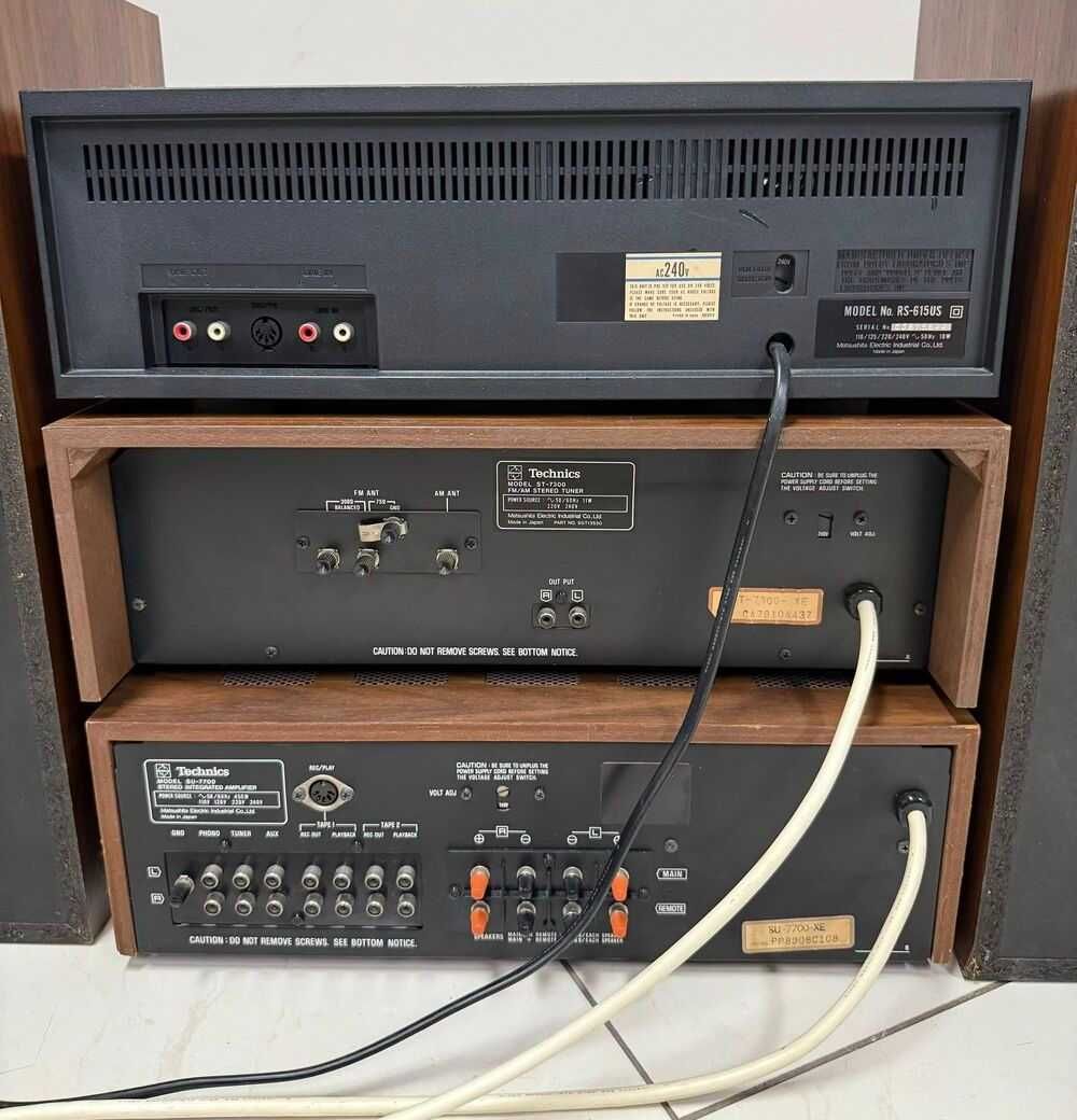 Ретро аудио сет TECHNICS - Усилвател, Тунер , Дек + Колони SB-3030