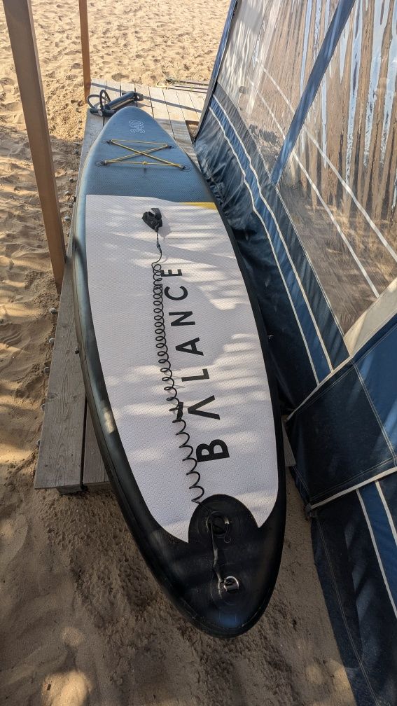 Надуваем падълборд GYMREX stand up paddle board, SUP