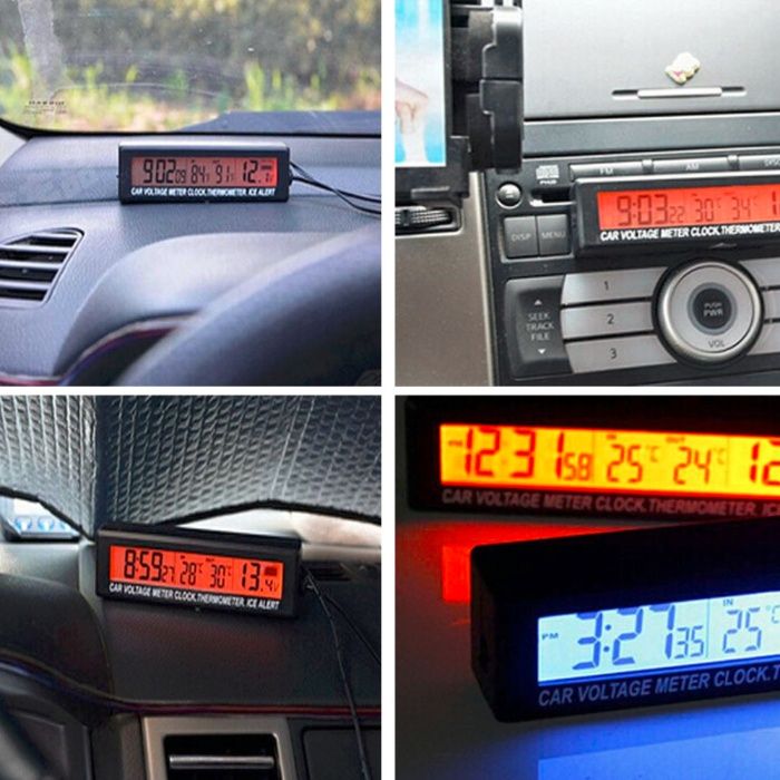 Часовник , термометър и волтметър за автомобил