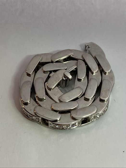 Bratara aur alb cu diamante 3.75ct