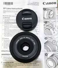 Продам объектив CANON EF 40mm f/2.8 STM Оригинал, состояние нового.