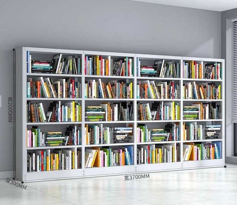Стальной книжный стеллаж, po‘latdan kutubxona javoni