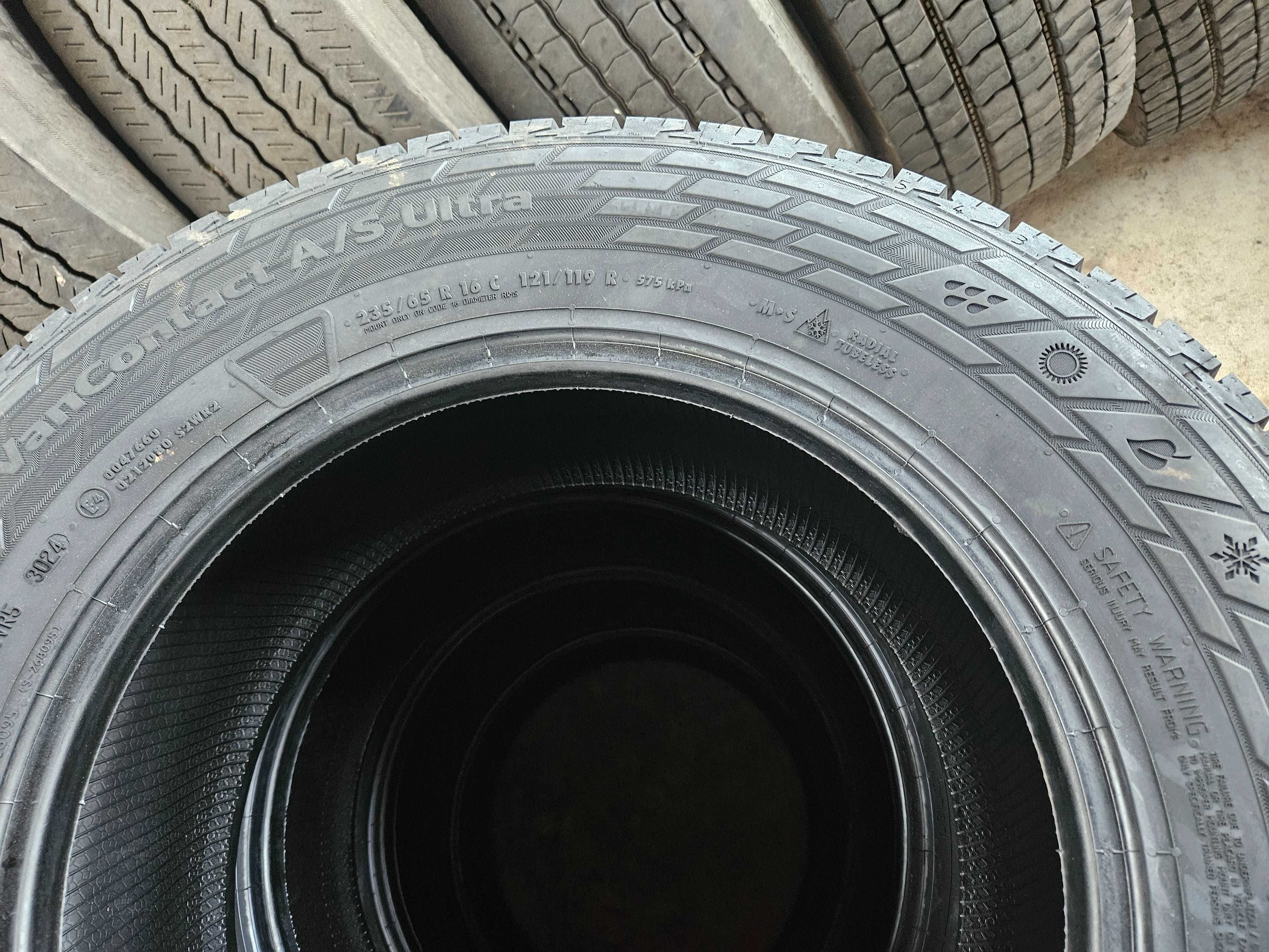 4 Нови бусови гуми 235/65R16C Continental Van A/S Ultra 121/119R 10PR