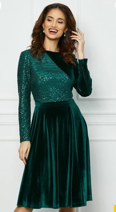 Rochie verde smarald
