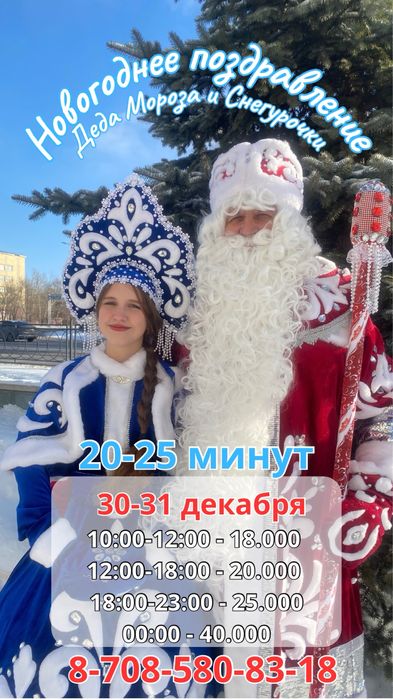 Дед Мороз и Снегурочка поздравление на дом