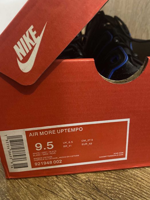 Nike Air More Uptempo 96' Royal Black OFER URGENT