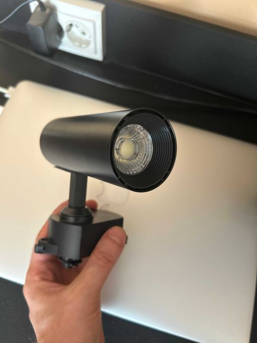 Set 6 proiectoare LED 20w -  lumina rece - aluminiu  + 3 metri de sina