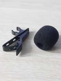 Прищепка для микрофона и ветрозащита для петличного микрофона