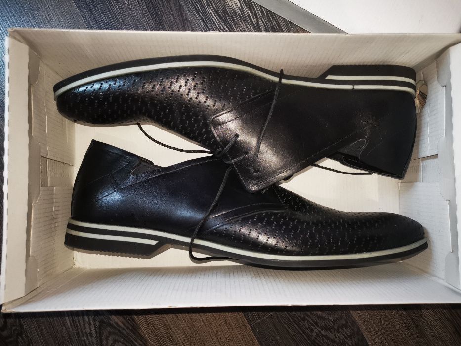 Елегантни мъжки обувки Fantasia style Italy естествена кожа