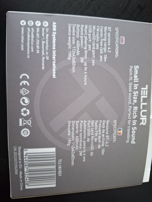 Boxă Bluetooth – stare impecabilă, funcționează perfect