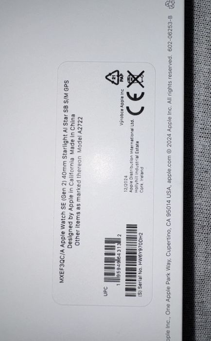 Apple watch SE (Gen2) 40mm