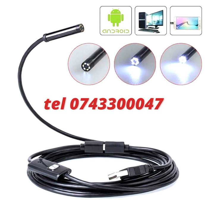 Camera Tip Endoscop 55mm 2m Android