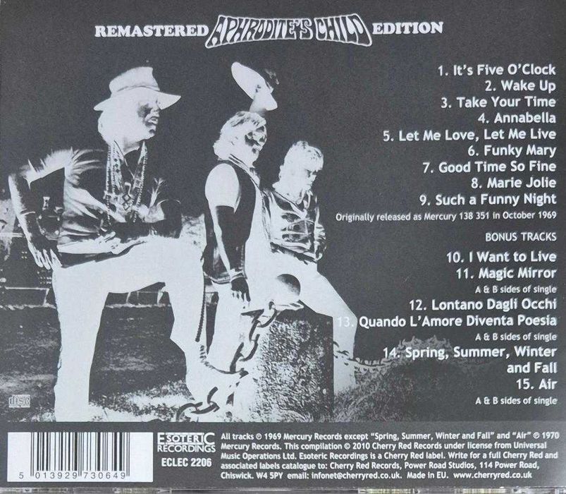 cd aphrodite's child it's five o'clock