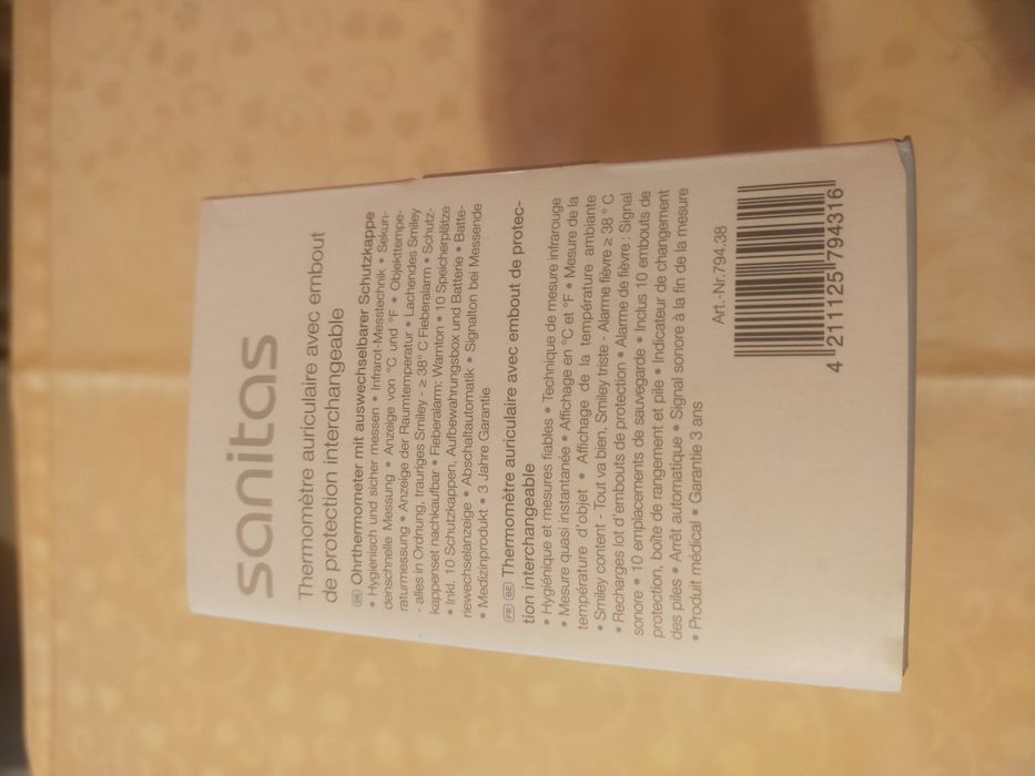 Termometru Sanitas SFT 53 Nou bebe copii