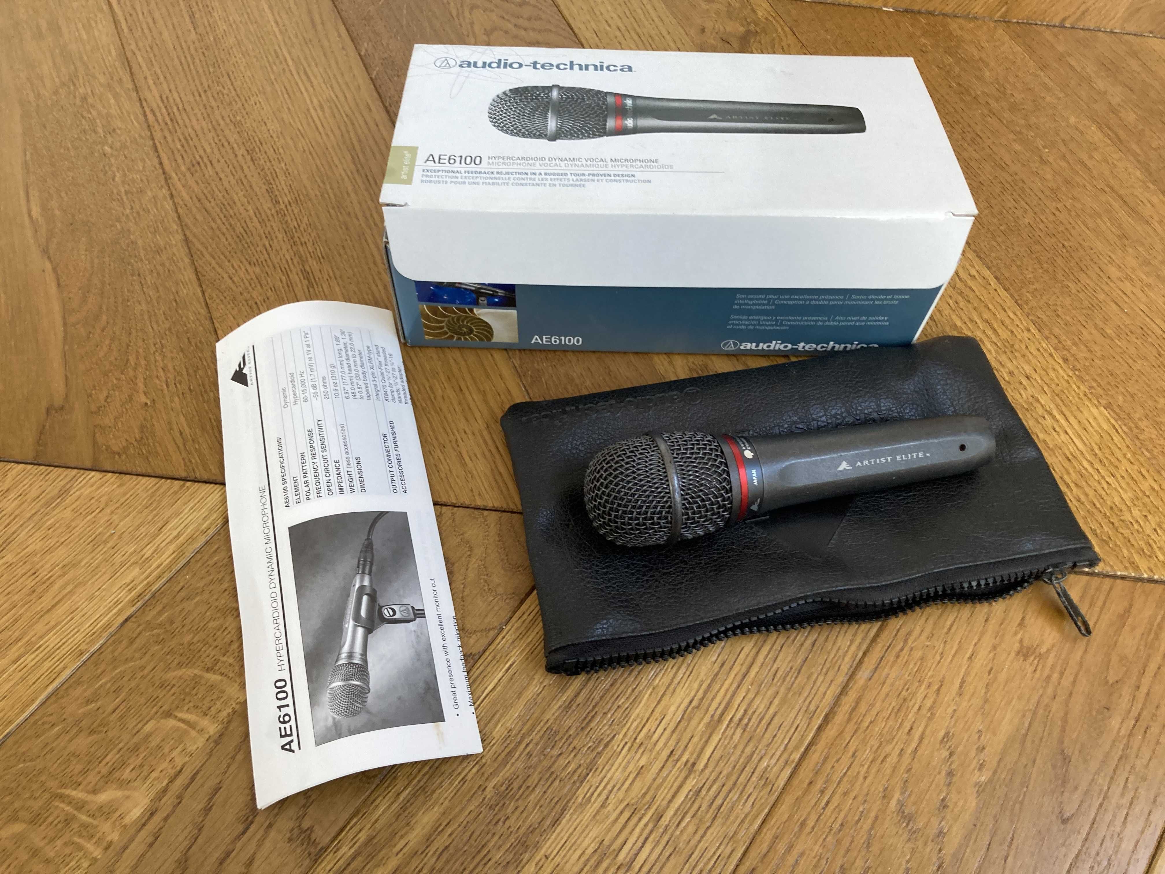 Microfon cu fir Audio Technica Ae 6100 profesional japonez voce shure